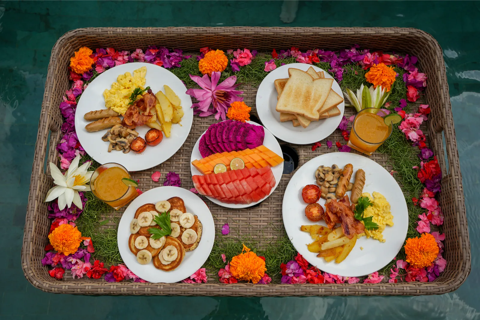 Floating breakfast in Bali Seminyak