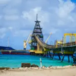 Bonaire bij de salt pier